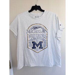 Vintage Champion Michigan Wolverines Graphic T-Shirt - Size 2XL